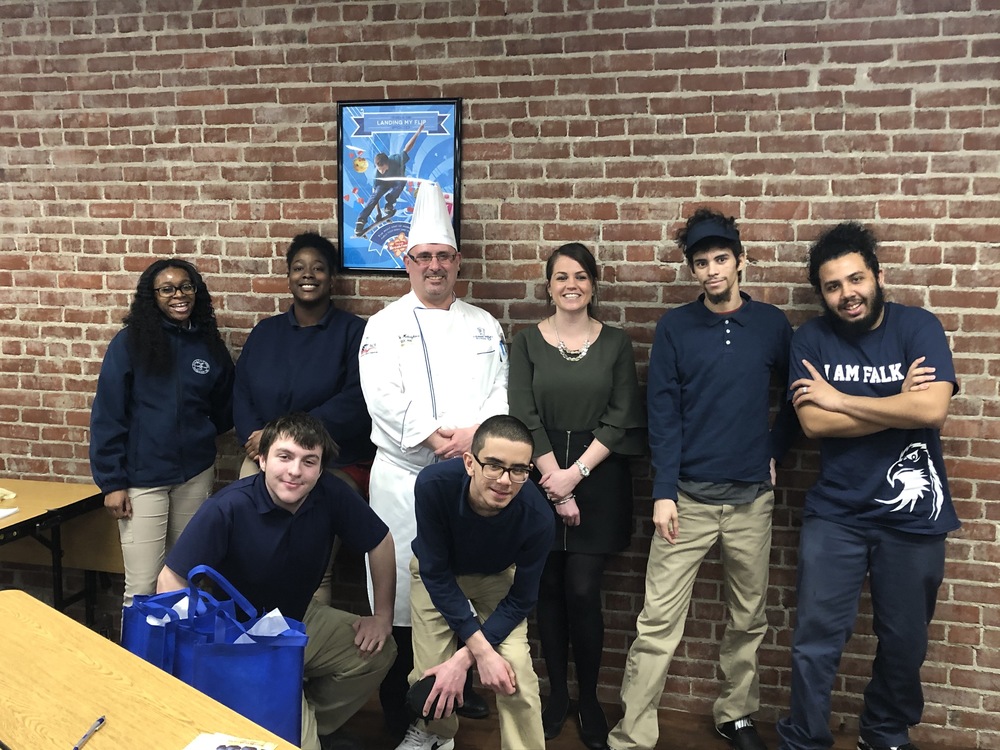 Niagara Falls Culinary Institute Chef inspires students after visit at Falk School