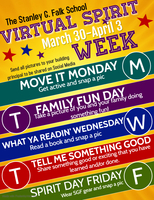 Here We Go! Virtual Spirit Week @ Stanley G. Falk School